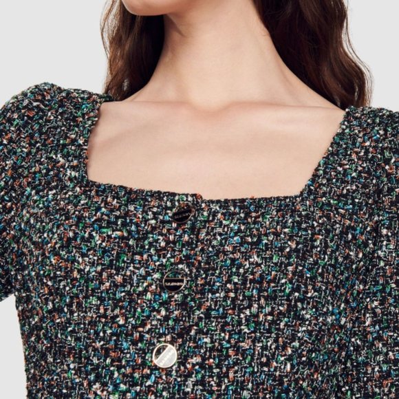 Sandro Hilary Tweed Multi Color Dress - Picture 4 of 4